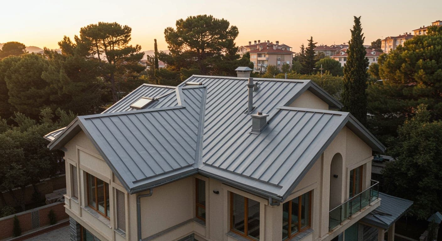 Ankara villa çatısı alüminyum kenet kaplama